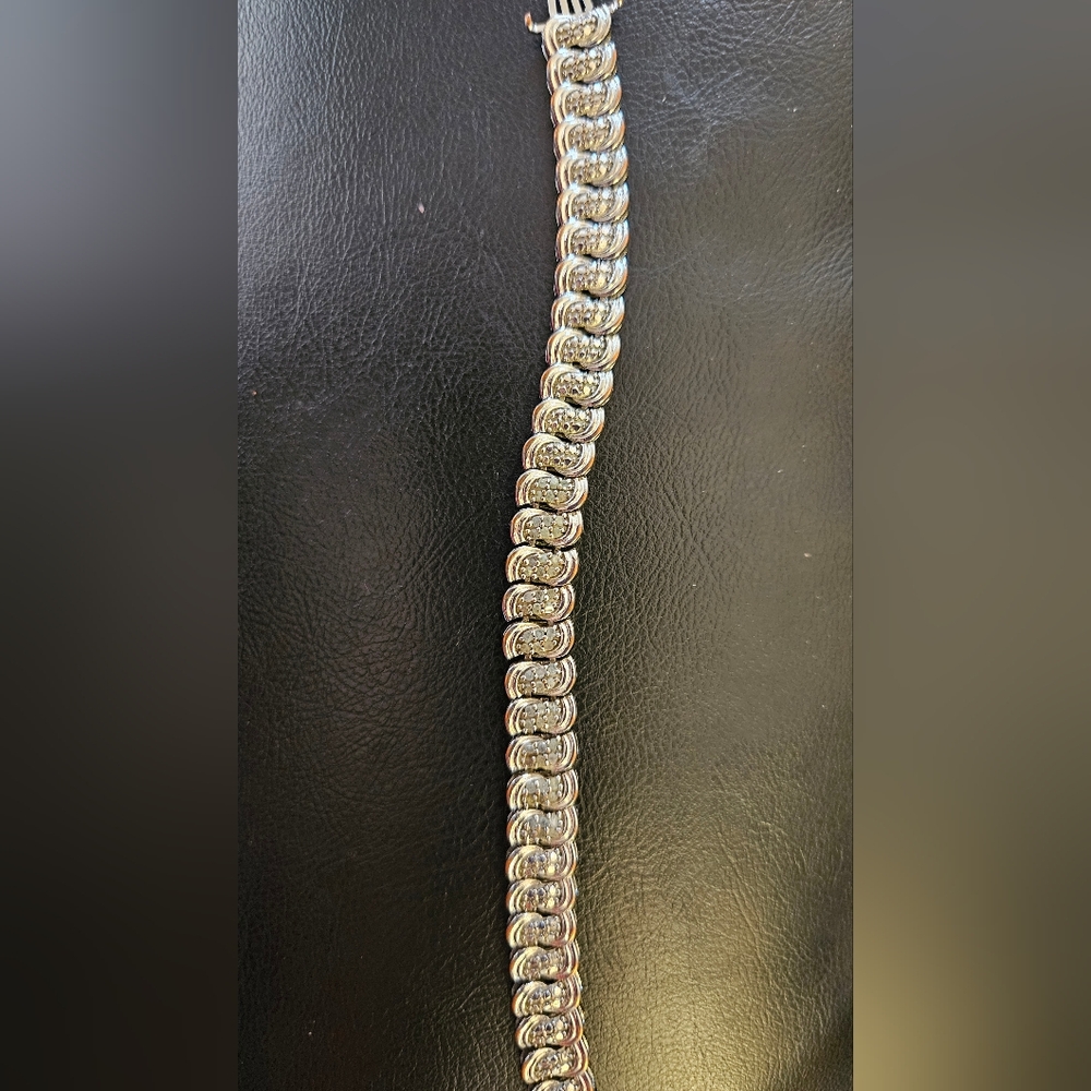 Chic Silvertone Bracelet